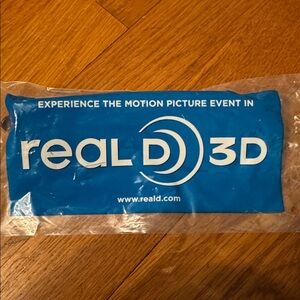 RealD 3D Blue Glasses Pouch Halloween costume theatre movie